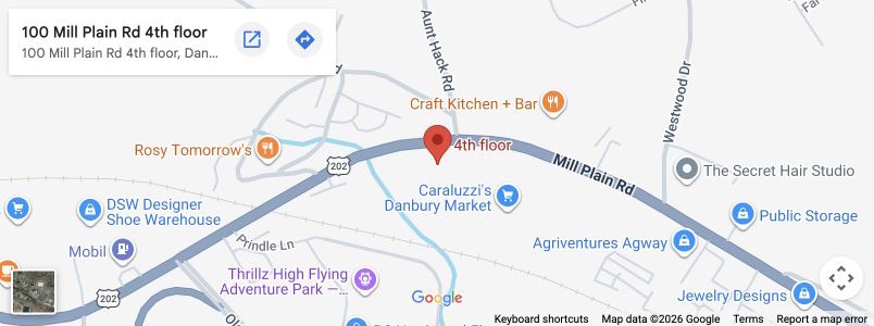 Map of Danbury, CT office